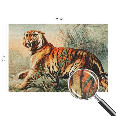 Papier peint intissé imprimé nature du tigre