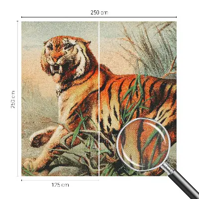 Papier peint intissé imprimé nature du tigre