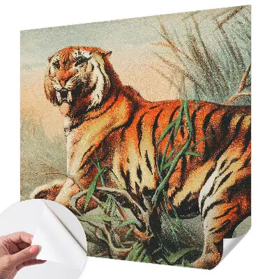 Papier peint intissé imprimé nature du tigre