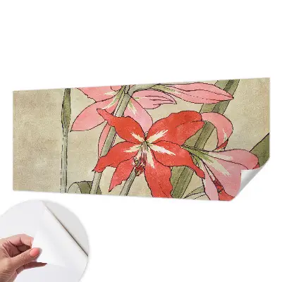 Papier peint intissé fleurs d'hémérocalle