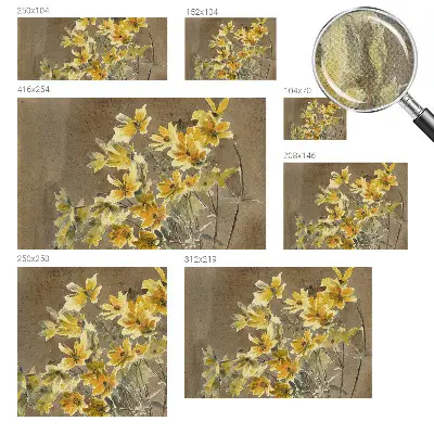 Papier peint photo grand format pour le mur Bouquet ensoleillé