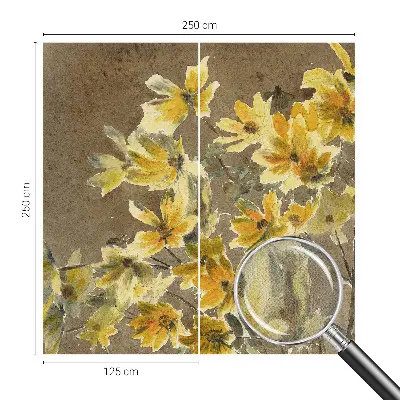 Papier peint photo grand format pour le mur Bouquet ensoleillé