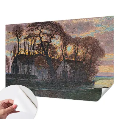 Papier peint photo sur tissu non tissé paysage du soir
