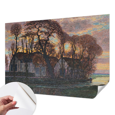 Papier peint photo autocollant Večerná krajina