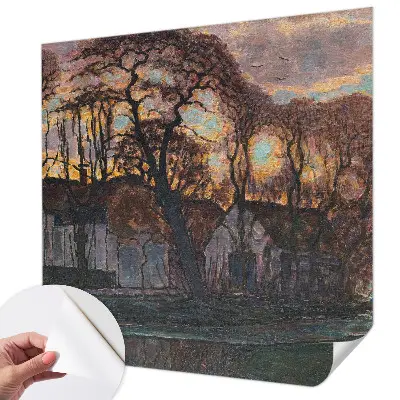 Papier peint photo sur tissu non tissé paysage du soir