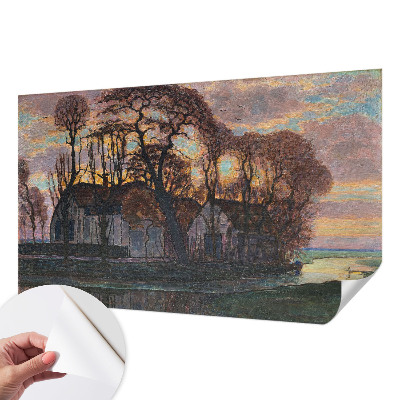 Papier peint photo autocollant Večerná krajina