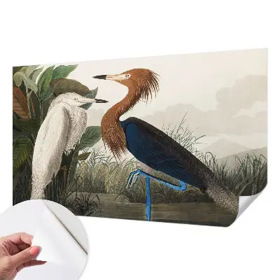 Papier peint intissé Les oiseaux dans les plantes