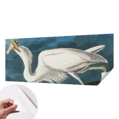 Papier peint photo grand format pour le mur Oiseau avec poisson