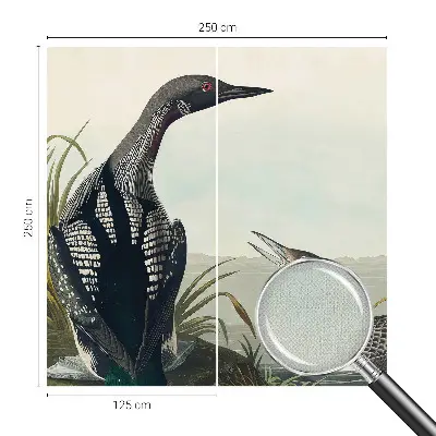 Papier peint photo imprimé sur tissu non tissé Oiseaux au-dessus de l'eau