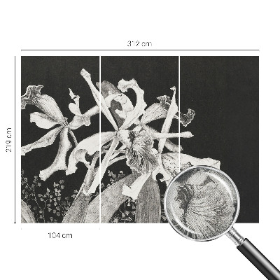 Papier peint chambre ado Ilustrácia orchidey