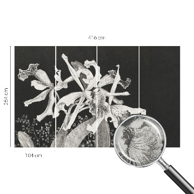 Papier peint chambre ado Ilustrácia orchidey