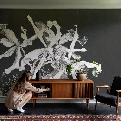 Papier peint chambre ado Ilustrácia orchidey