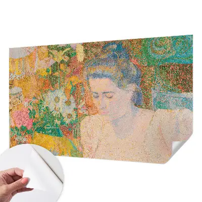 Papier peint intissé Portrait floral