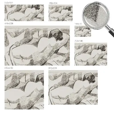 Papier peint photo grand format pour le mur Une figure allongée