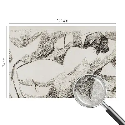 Papier peint photo grand format pour le mur Une figure allongée