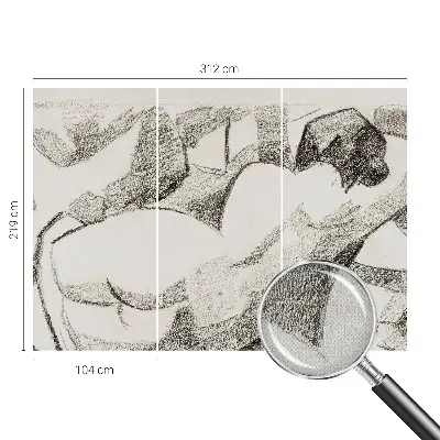 Papier peint photo grand format pour le mur Une figure allongée