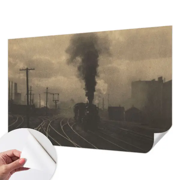 Papier peint intissé imprimé paysage industriel