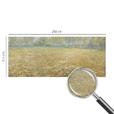 Papier peint photographique sur tissu non tissé Champ en fleurs