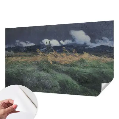 Papier peint photographique intissé herbes soufflées