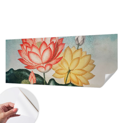 Papier peint tête de lit chambre adulte Lotosové kvety