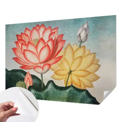 Papier peint intissé fleurs de lotus