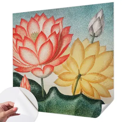 Papier peint intissé fleurs de lotus
