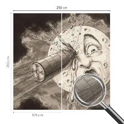 Papier peint photo grand format pour le mur collision cosmique