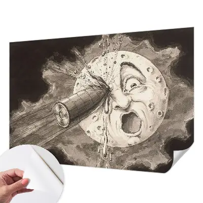 Papier peint photo grand format pour le mur collision cosmique