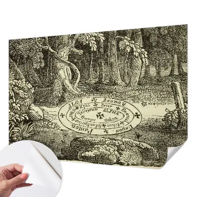 Papier peint photo sur tissu non tissé cercle magique