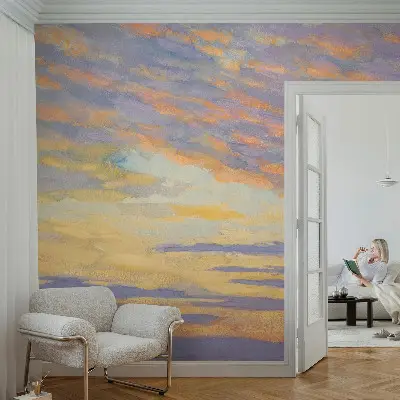 Papier peint photographique sur tissu non tissé Ciel pastel