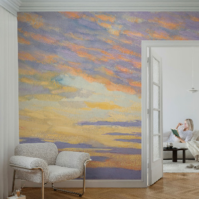 Déco papier peint salon Pastelová obloha