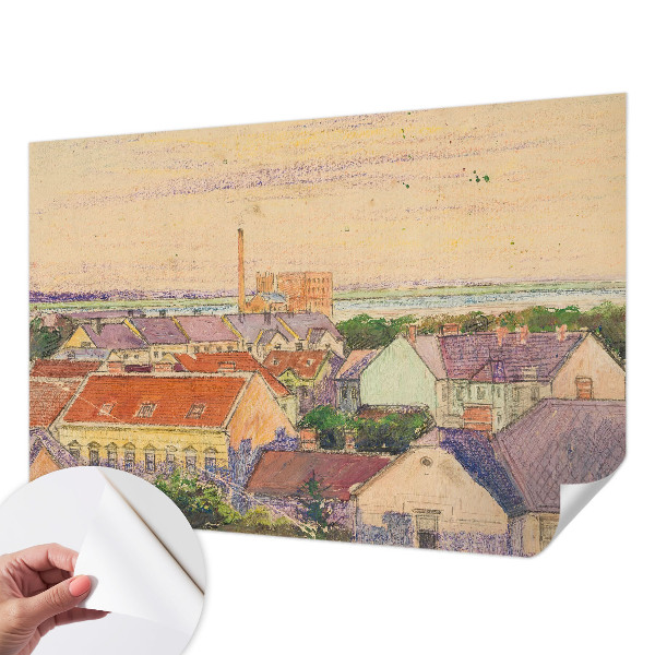 Papier peint panoramique adhésif Mestské strechy