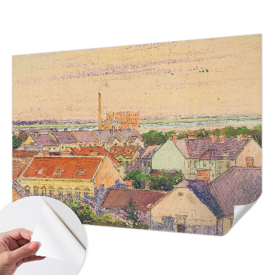 Papier peint panoramique adhésif Mestské strechy