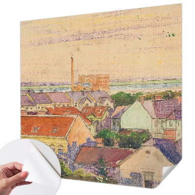 Papier peint panoramique adhésif Mestské strechy