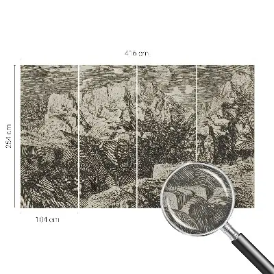 Papier peint photographique intissé paysages de montagne