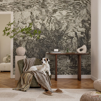 Papier peint chambre adulte cocooning Horská scenéria