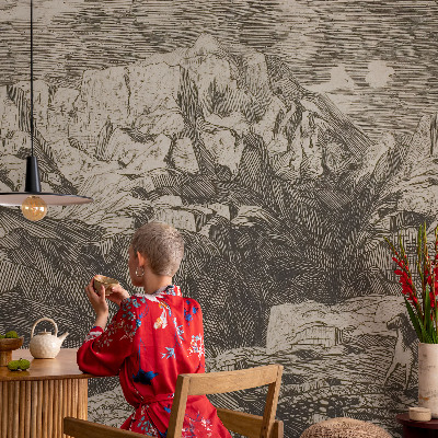 Papier peint chambre adulte cocooning Horská scenéria
