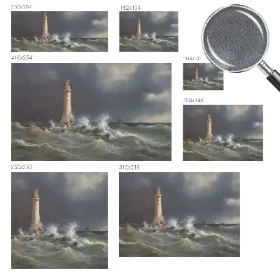 Papier peint photographique sur tissu non tissé tempêtes marines