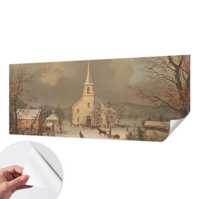 Papier peint tendance chambre adulte Zimná krajina