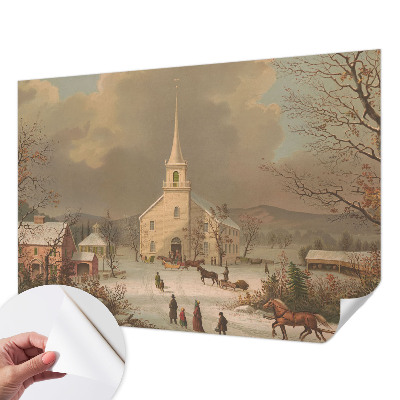 Papier peint tendance chambre adulte Zimná krajina