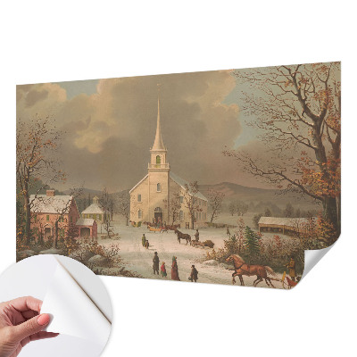 Papier peint tendance chambre adulte Zimná krajina