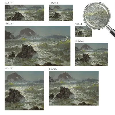 Papier peint photographique sur tissu non tissé Mer agitée