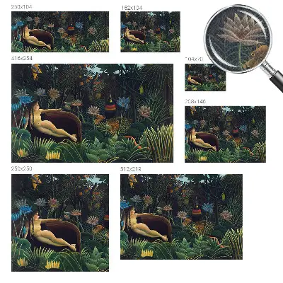 Papier peint photo sur tissu non tissé jungle exotique