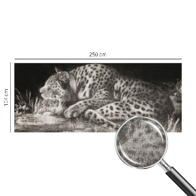 Papier peint chambre ado Leopard odpočíva