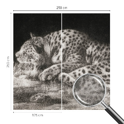 Papier peint chambre ado Leopard odpočíva