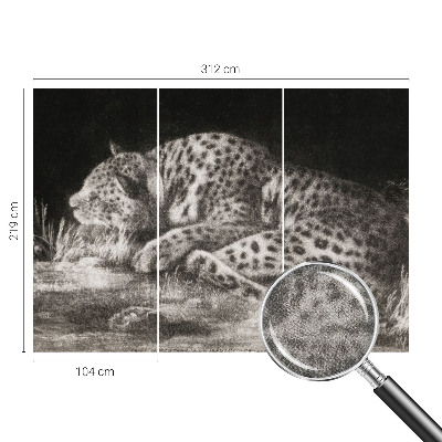 Papier peint chambre ado Leopard odpočíva
