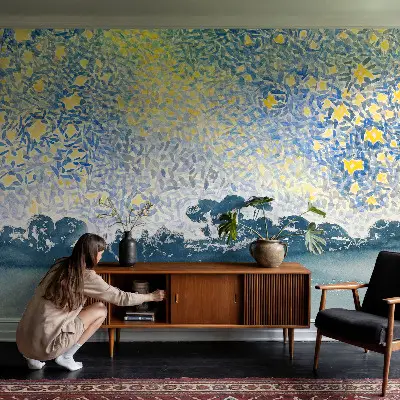 Papier peint photo grand format pour le mur Abstraction des étoiles