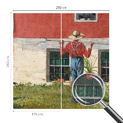 Papier peint photographique sur tissu non tissé Scène de village