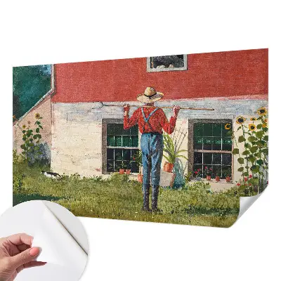 Papier peint photographique sur tissu non tissé Scène de village
