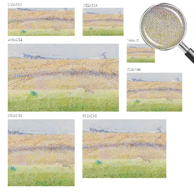 Papier peint photo sur tissu non tissé Champ d'été